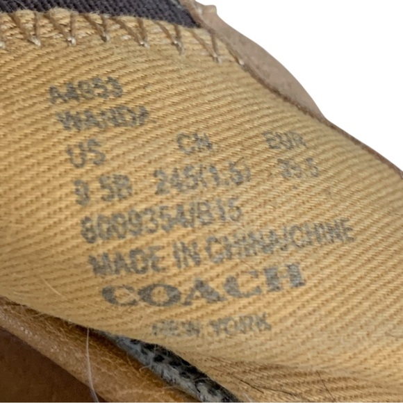 COACH Signature Jacquard Cap-Toe Flats – Women’s Size 9.5 - Picture 7 of 7